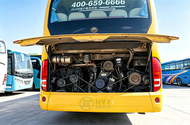 Right/Left Hand Drive Rear Engine Used Yutong Bus ZK6121